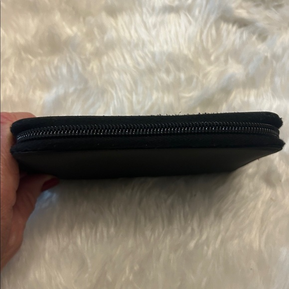 Prada black leather nylon agenda card holder GUC - Picture 7 of 16